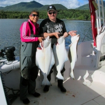 Ucluelet Salmon Halibut fishing charters june promo image