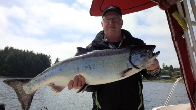 another great salmon, ron hot pursuit charters
