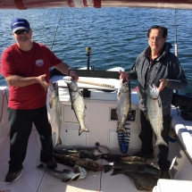 May Madness with salmon Hot Pursuit Charters Ucluelet