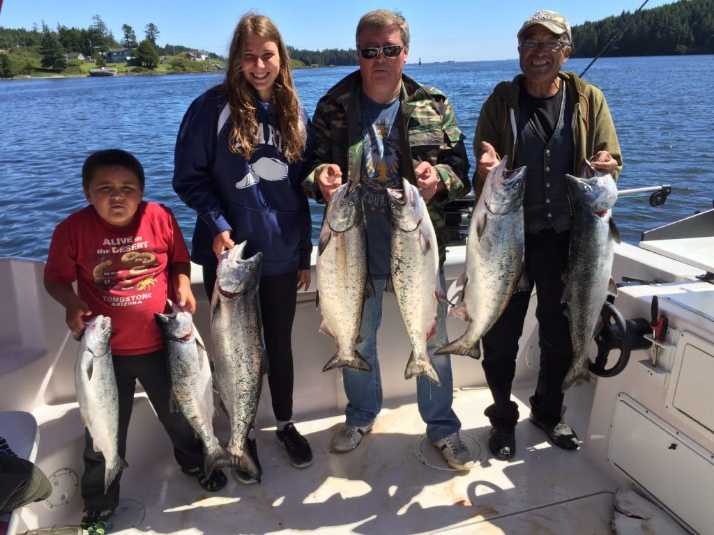 Hot Pursuit Charters Ucluelet fishing trip with Yuri Group