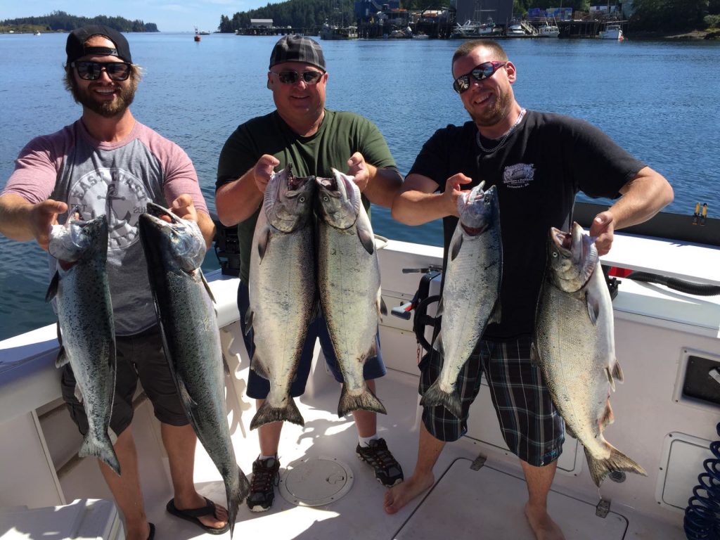 hot pursuit charters Porchapsky group Fishing Ucluelet-salmon
